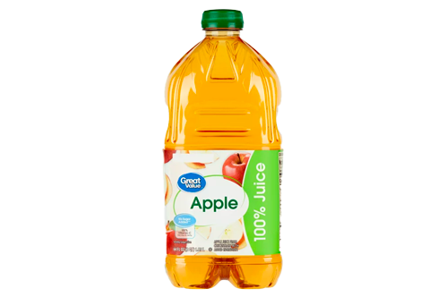 Great Value No Added Sweeteners 100% Apple Juice, 64 Fl. Oz.