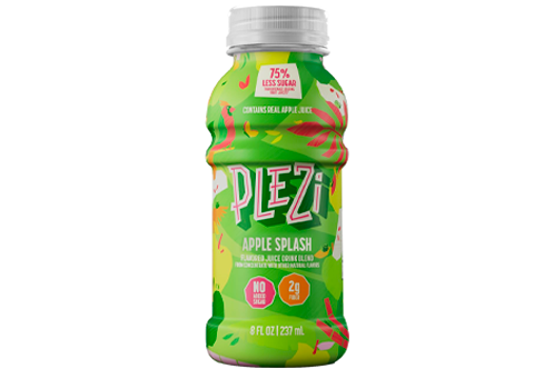 PLEZi Flavored Kids Juice Drink – Apple Splash Fruit Juice Drink Blend